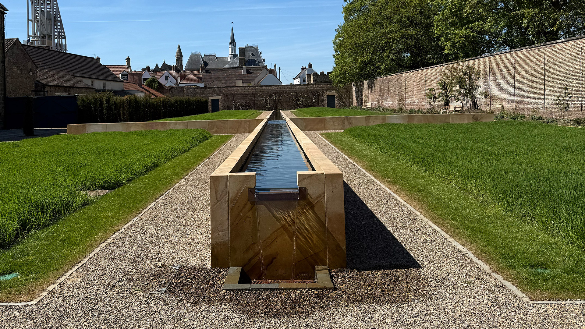 Auckland Palace Restoration Water Feature Front