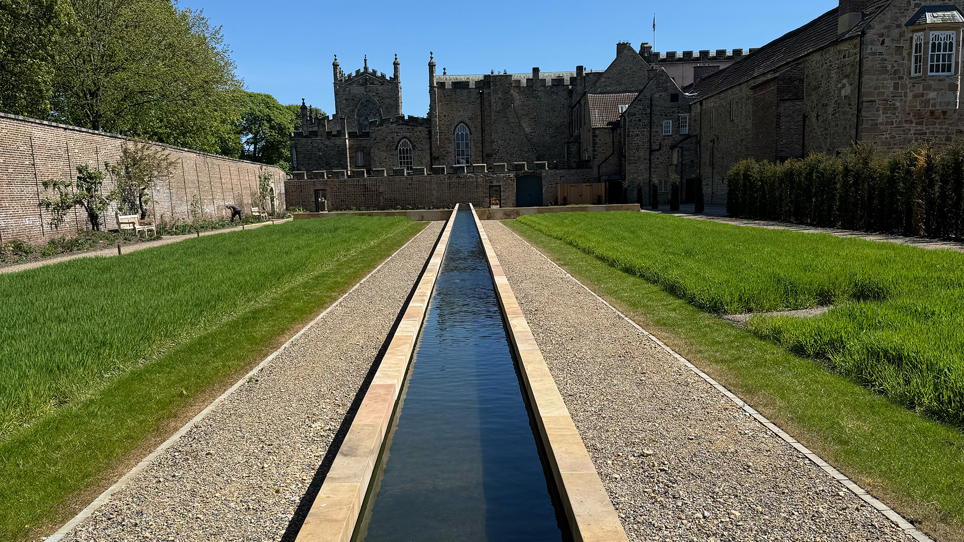 Auckland Palace Restoration Water Feature Center